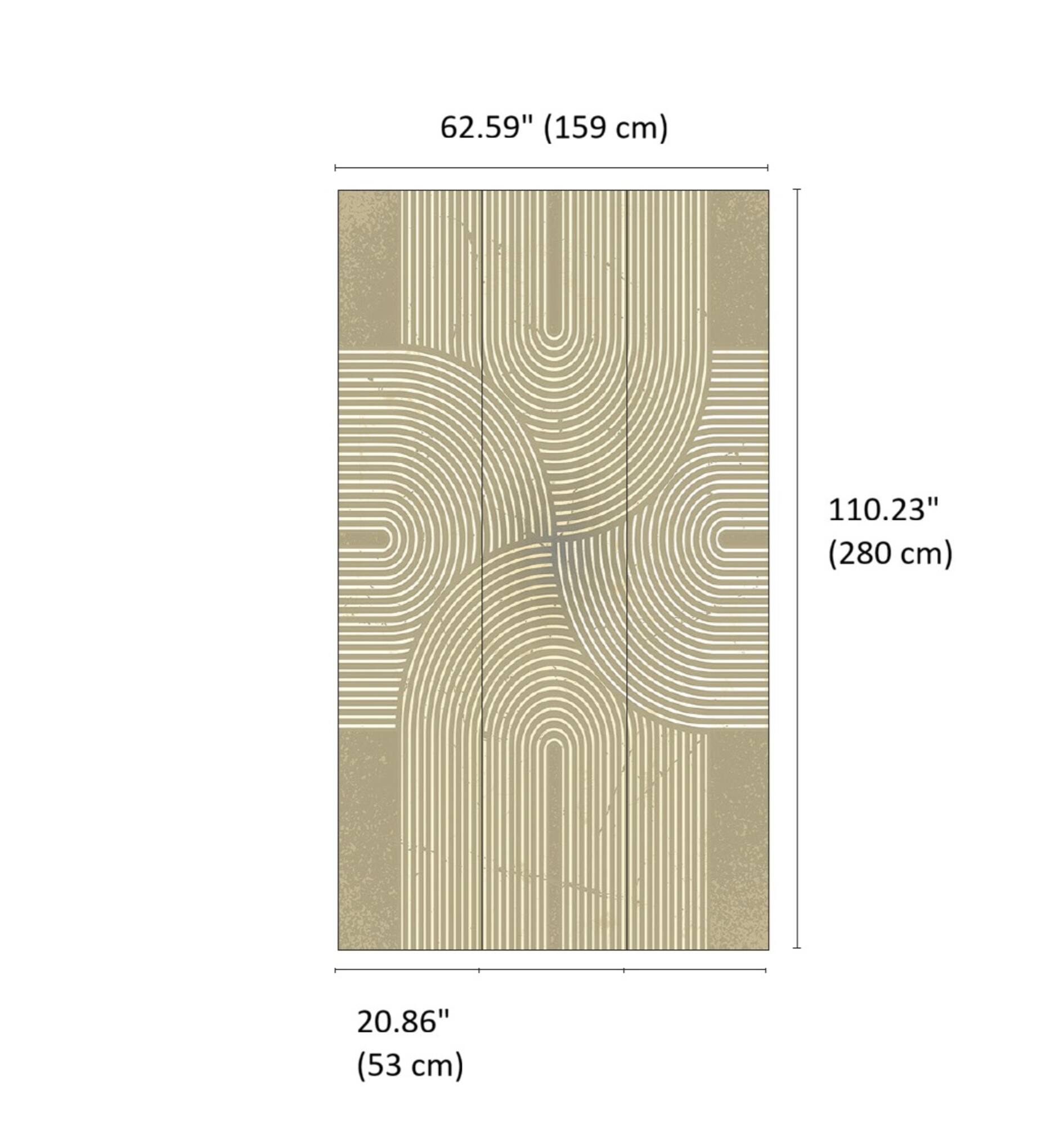 Designs Direct Mod Curves Wall Mural